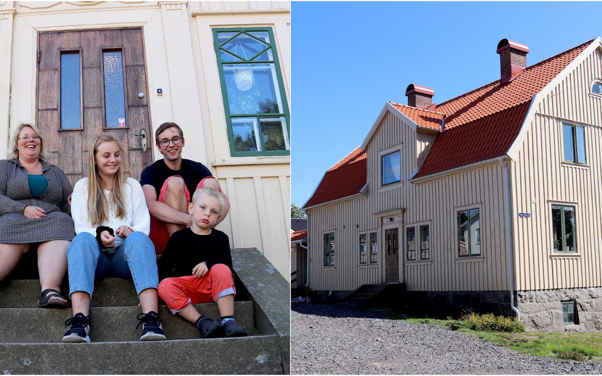 Familjen Bengtsson-Johansson visade upp sitt anrika hus i Lindome.