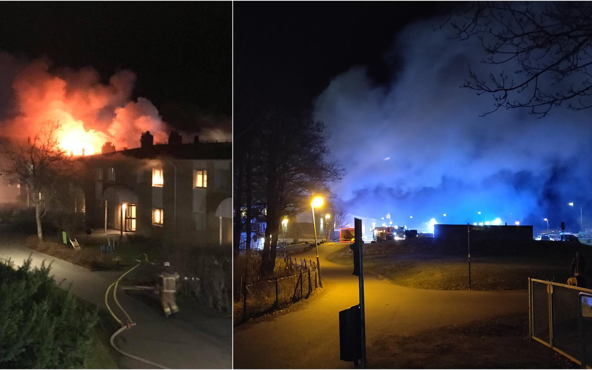 Storbranden på Tåbrovägen i Lindome.