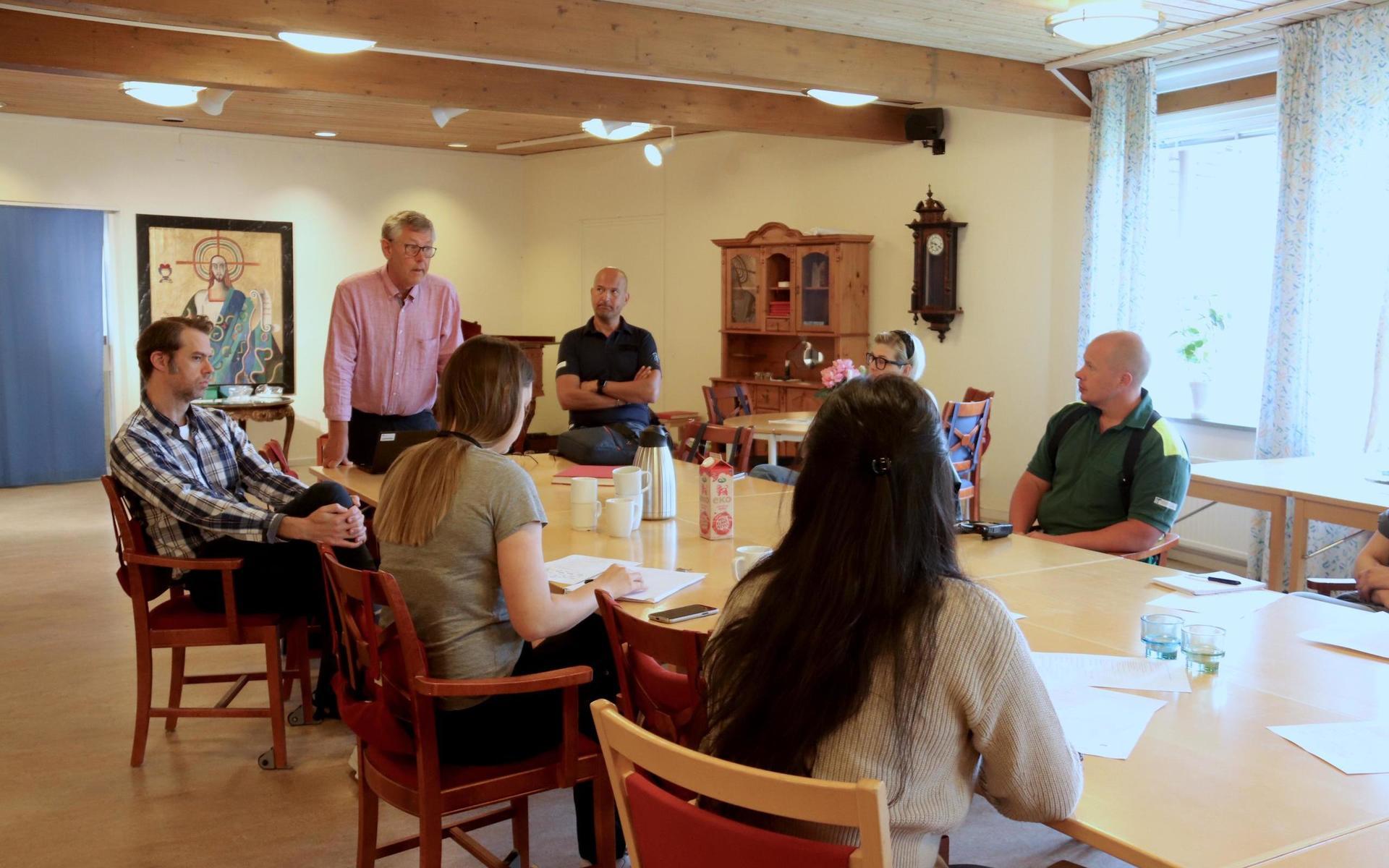 På tisdagen diskuterades projektet på Fässbergs äldreboende. 