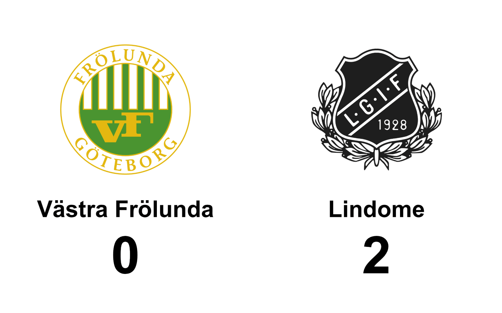 Västra Frölunda IF förlorade mot Lindome GIF