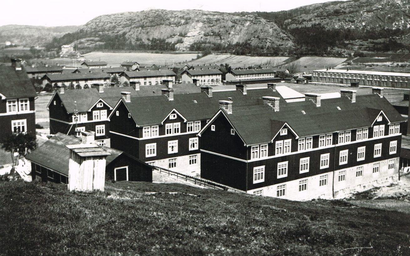 Arbetarbostäder på Gustavsberg (nuvarande Gustavsbergsgatan) 1918.