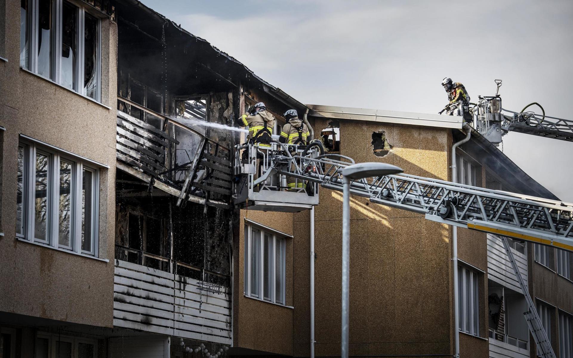 Branden i Lindome 17 april i år.