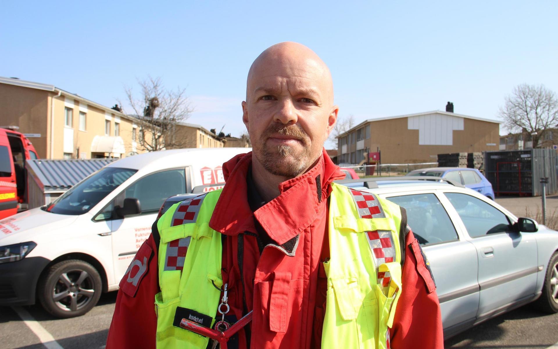 Petter Backlund, räddningstjänstens insatschef.