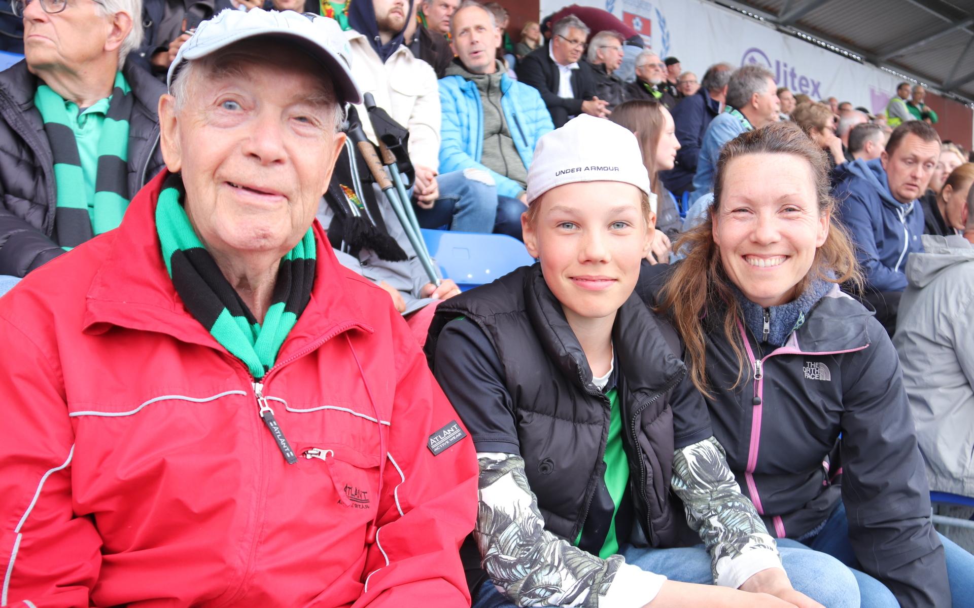 Jan Eliasson, Rasmus Gleisner och Anna Gleisner – tre generationers Gaisare. 