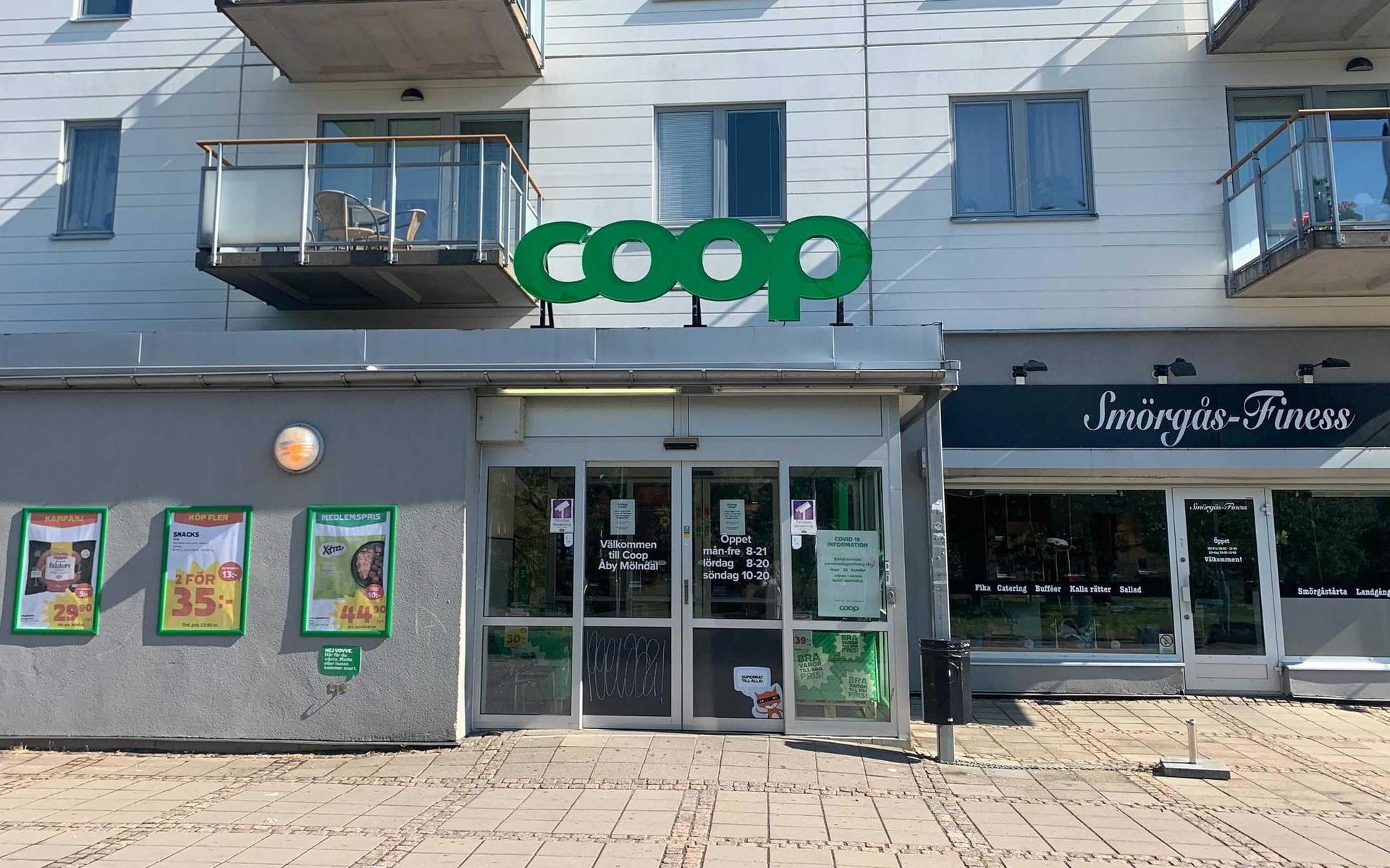 Coop i Åby var en av de butiker som drabbades av it-intrånget.