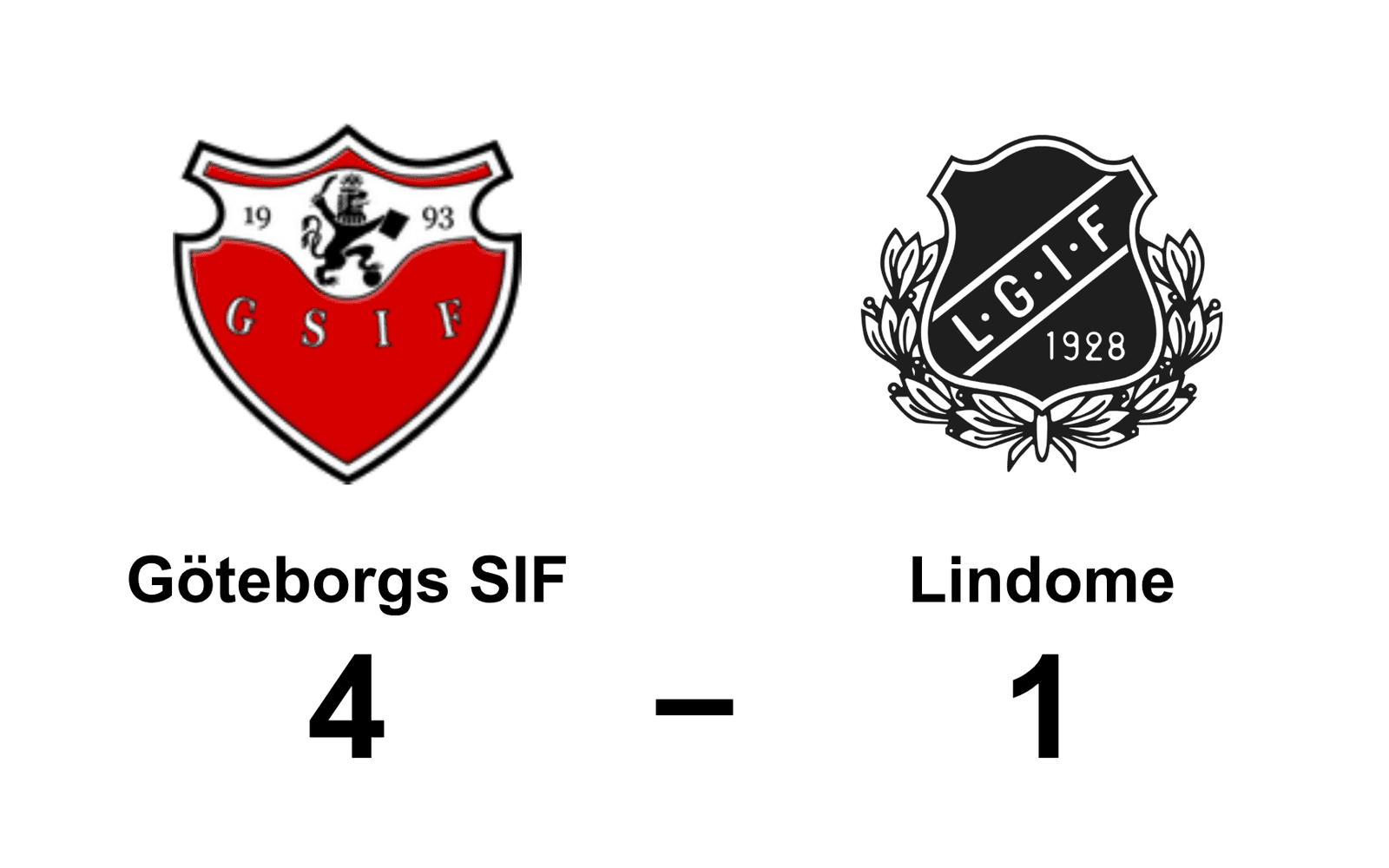 Göteborgs SIF dam vann mot Lindome GIF dam