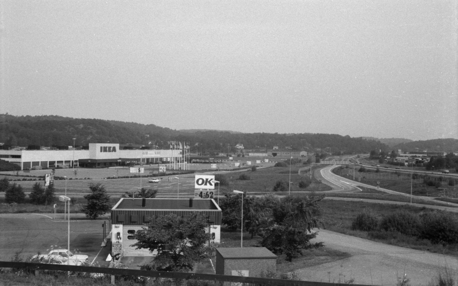Utsikt från Eken mot Ikea i Kållered, år 1985.