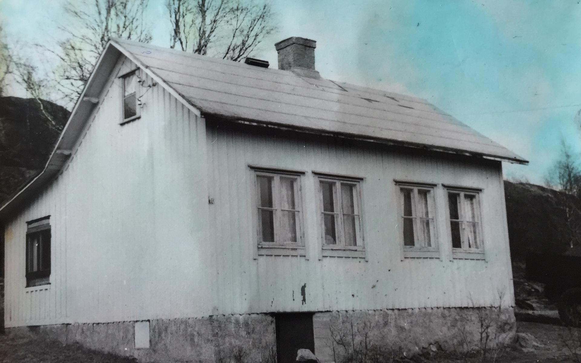Huset på Hulelycksgatan året efter att Ragnar och Greta köpte det 1956.