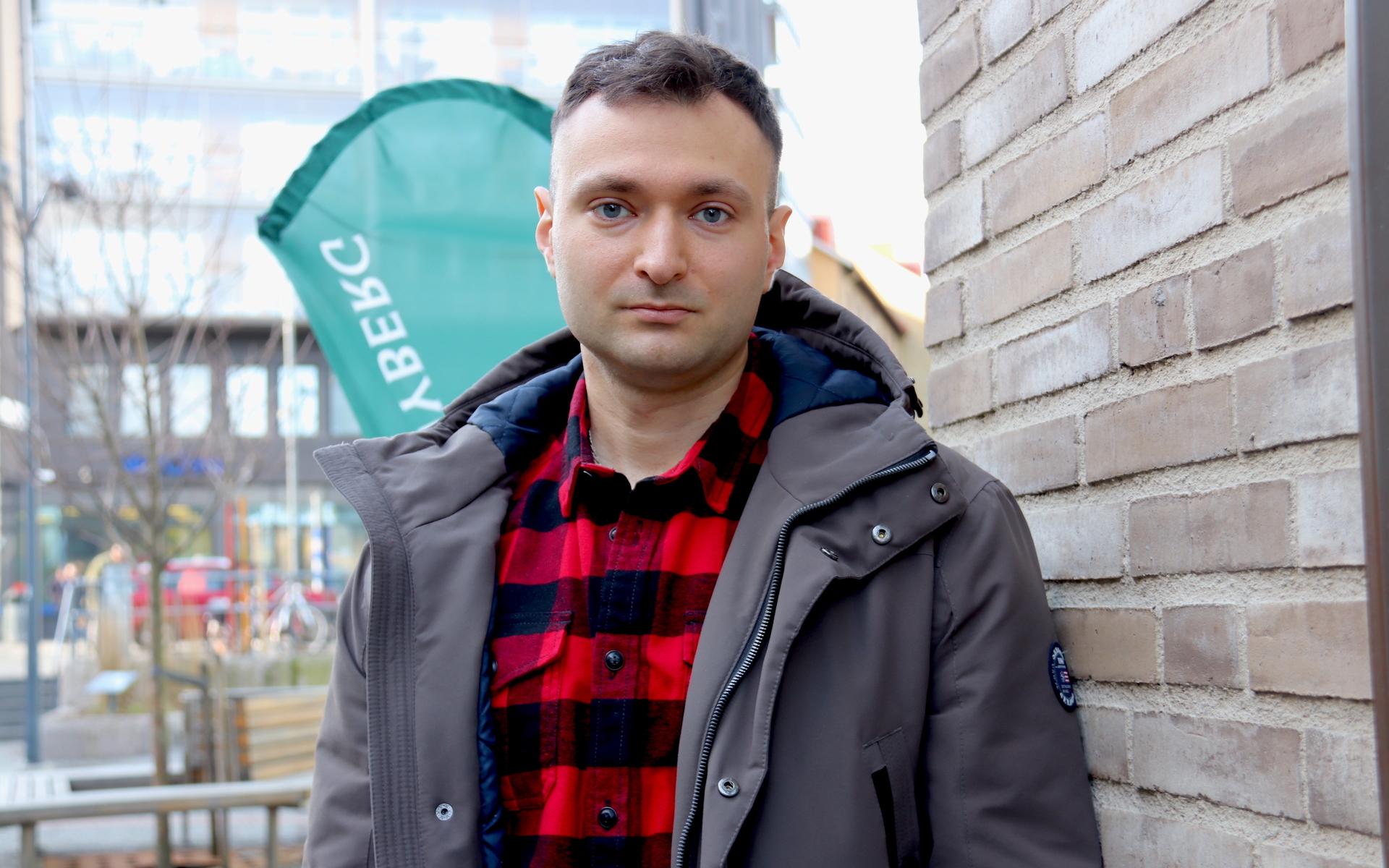 Bogdan Karpiak från Ukraina bor nu i Mölndal. 