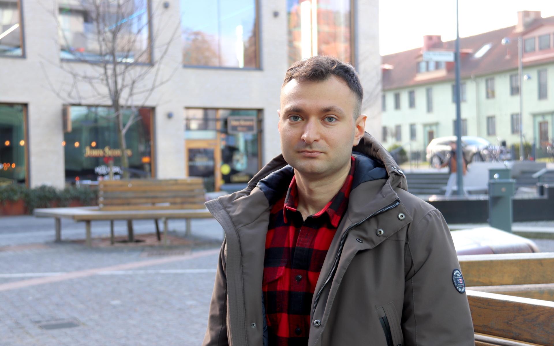 Bogdan Karpiak från Ukraina bor nu i Mölndal. 