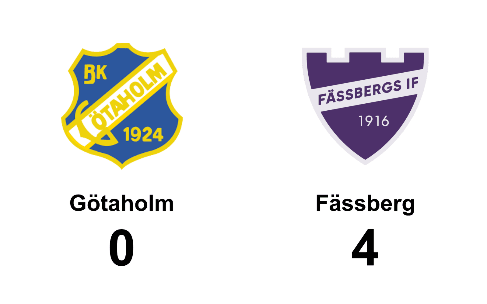 Götaholms BK förlorade mot Fässbergs IF