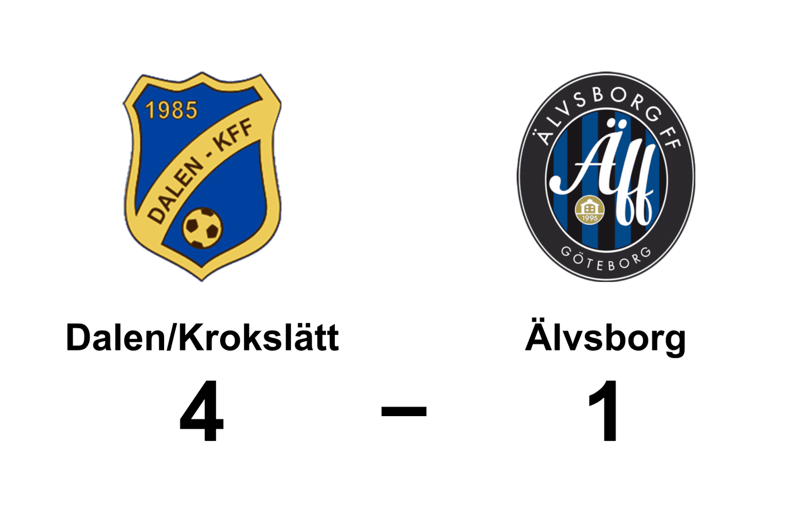 Dalen/KFF vann mot Älvsborg FF