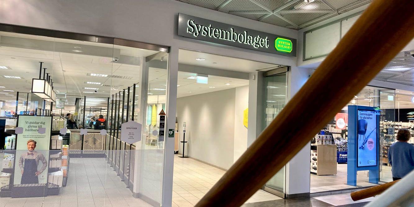 Systembolaget i Mölndal galleria.