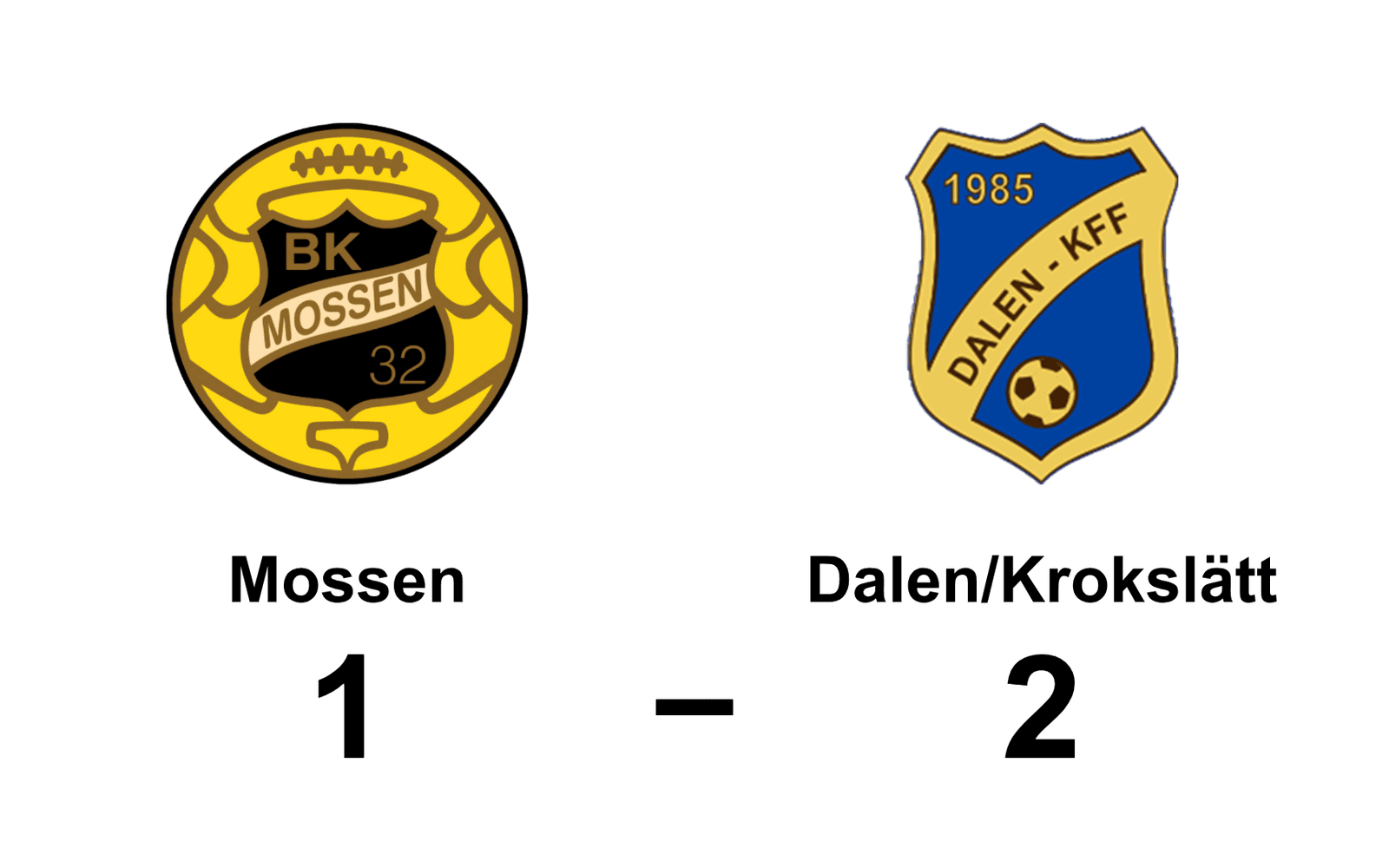 Mossens BK förlorade mot Dalen/KFF