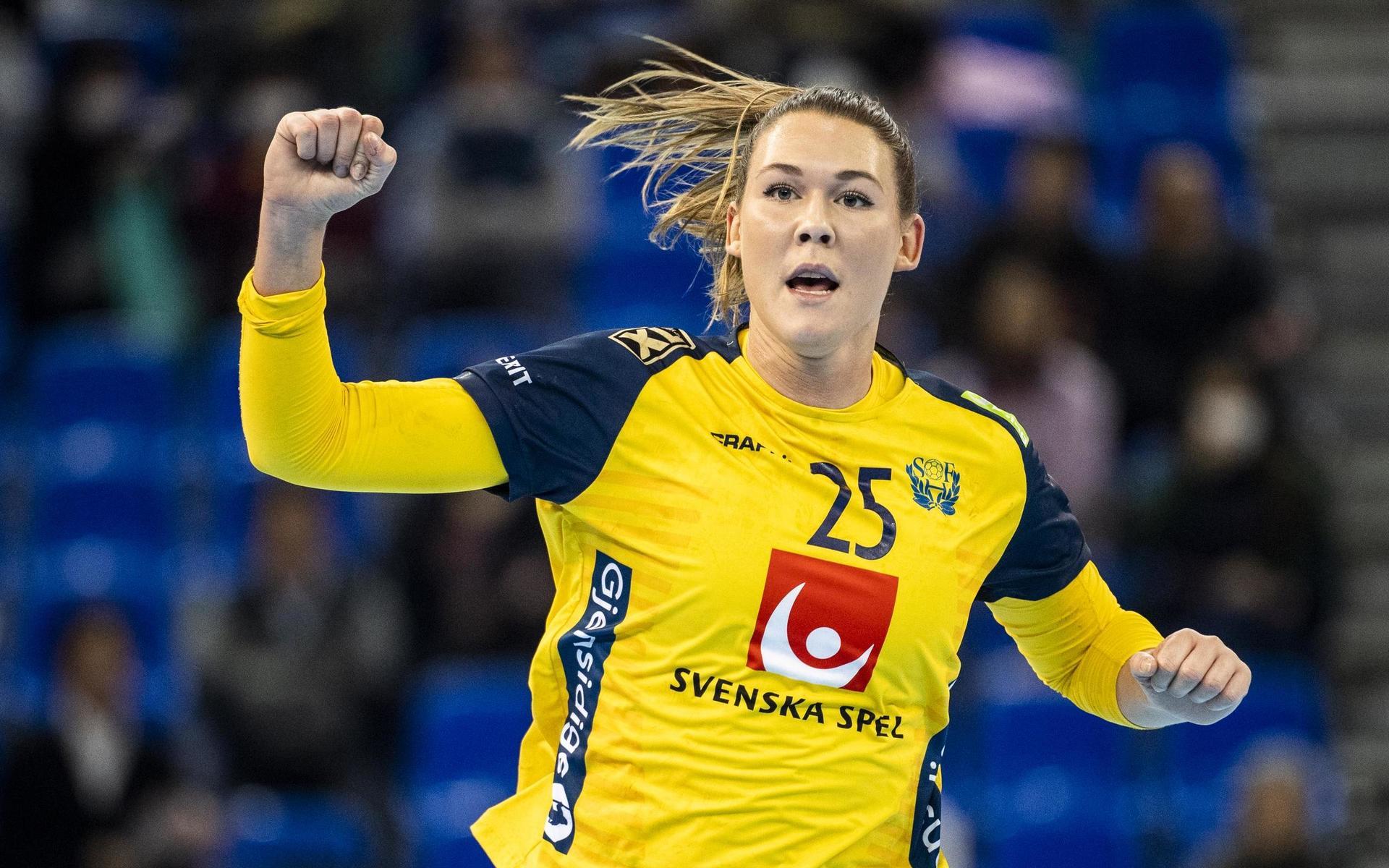 Mikaela Mässing under handbolls-VM i japanska Kumamoto 2019 där storskytten från Mölndal fick sitt internationella genombrott.