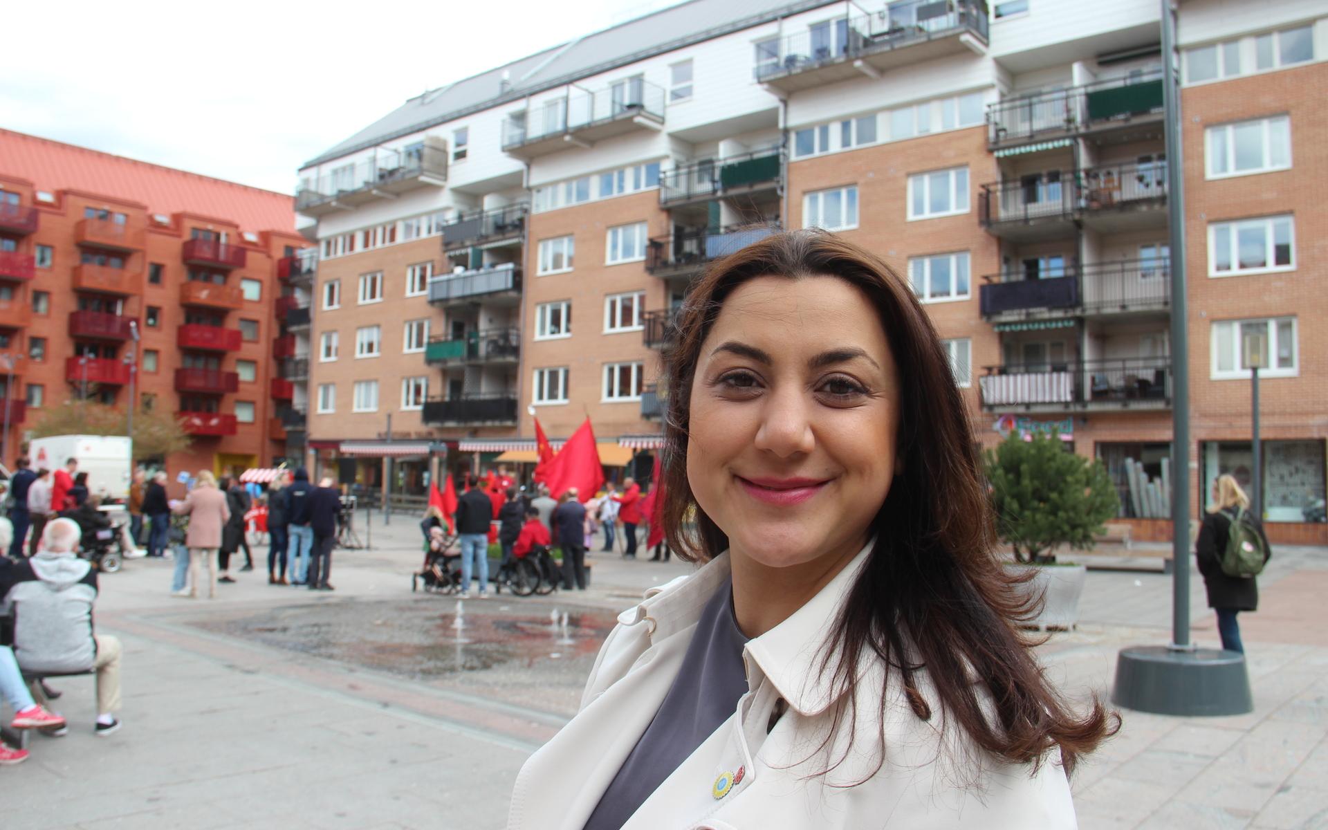 Aylin Fazelian, socialdemokratisk riksdagsledamot från Ryet.