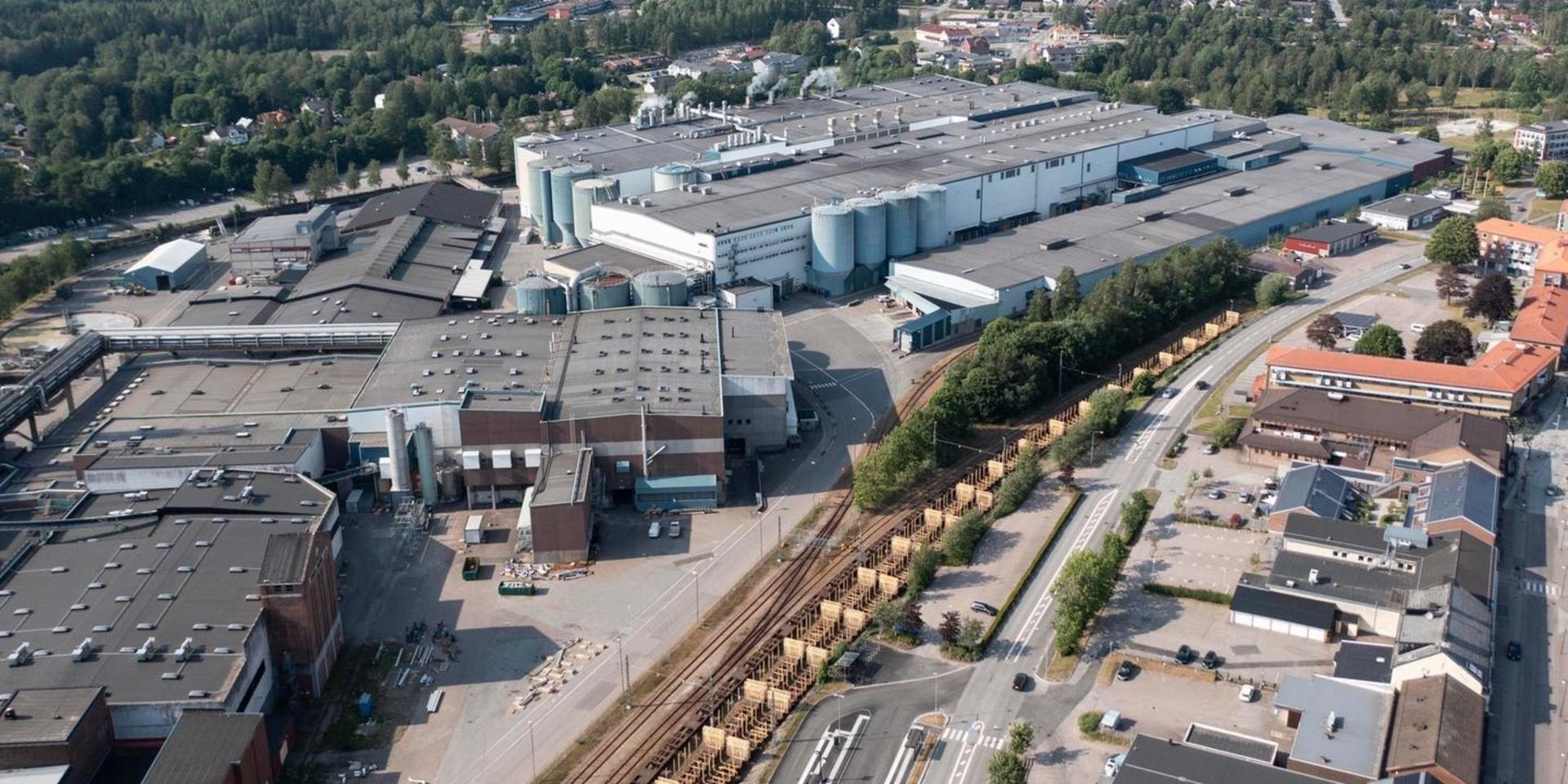 Stora Ensos pappersbruk i Hyltebruk i Halland.