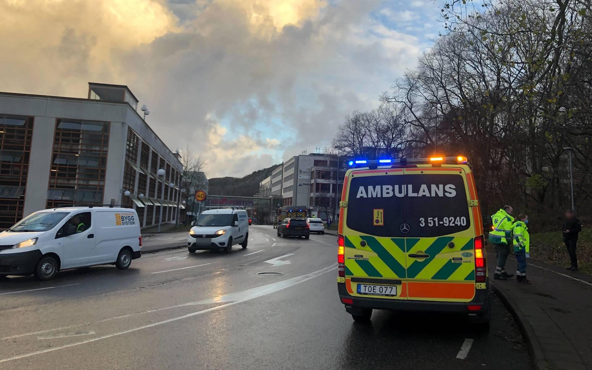 Två bilar kolliderade på Järnvägsgatan på torsdagsmorgonen. 