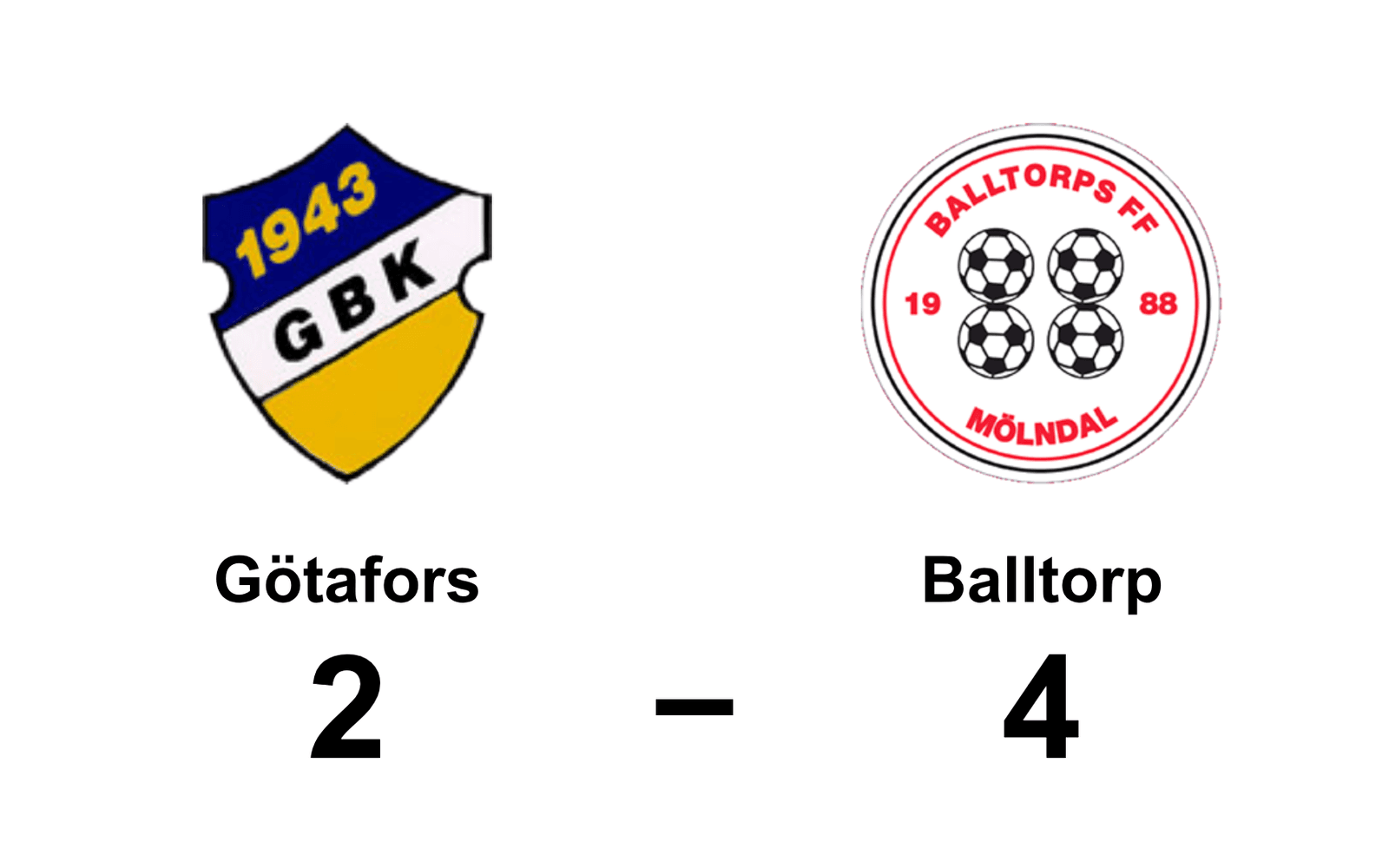 Götafors BK förlorade mot Balltorps FF