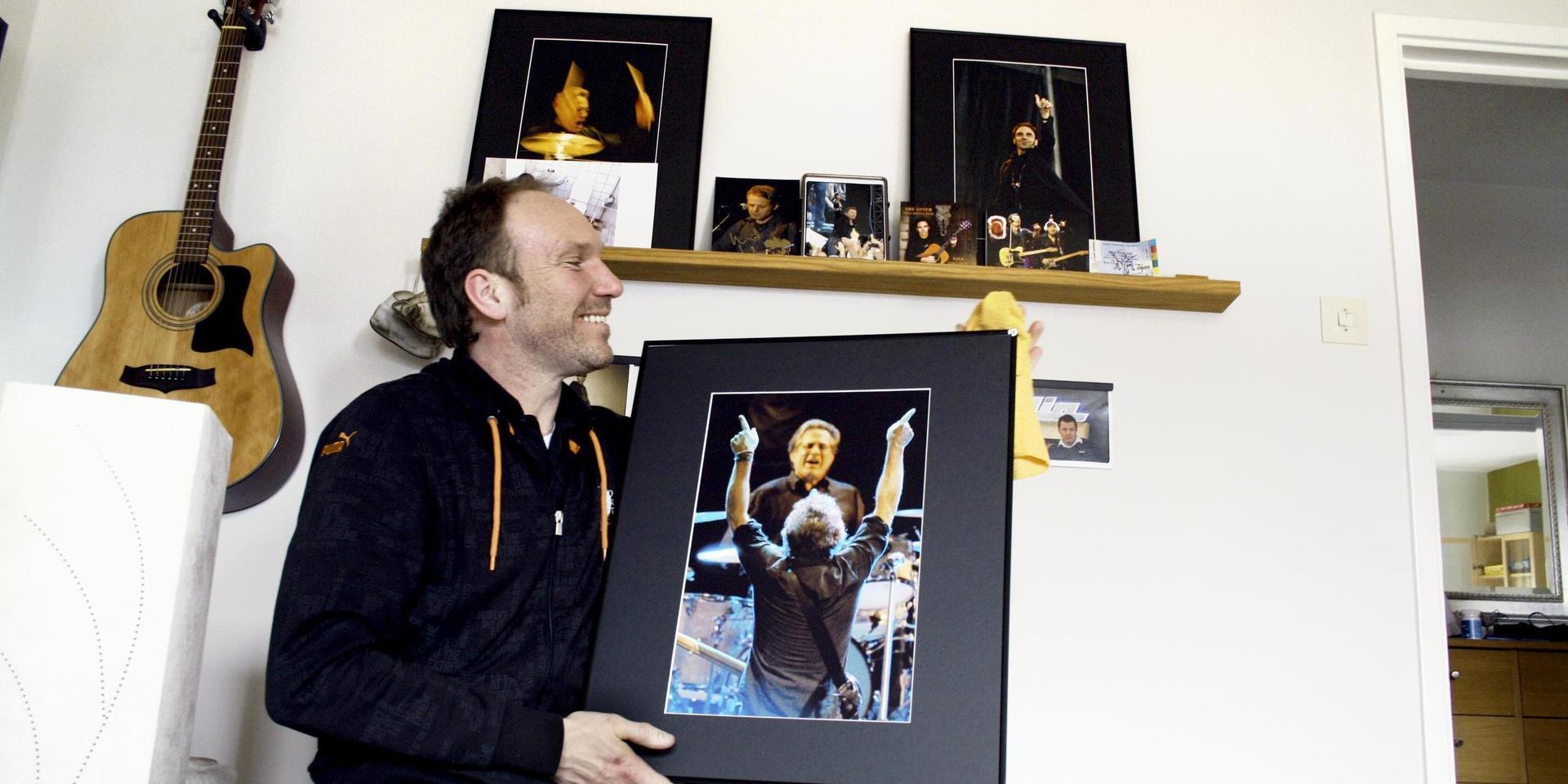 Jan M Lundahl turnéfotograf för Bruce Springsteen. Arkivbild 2009.