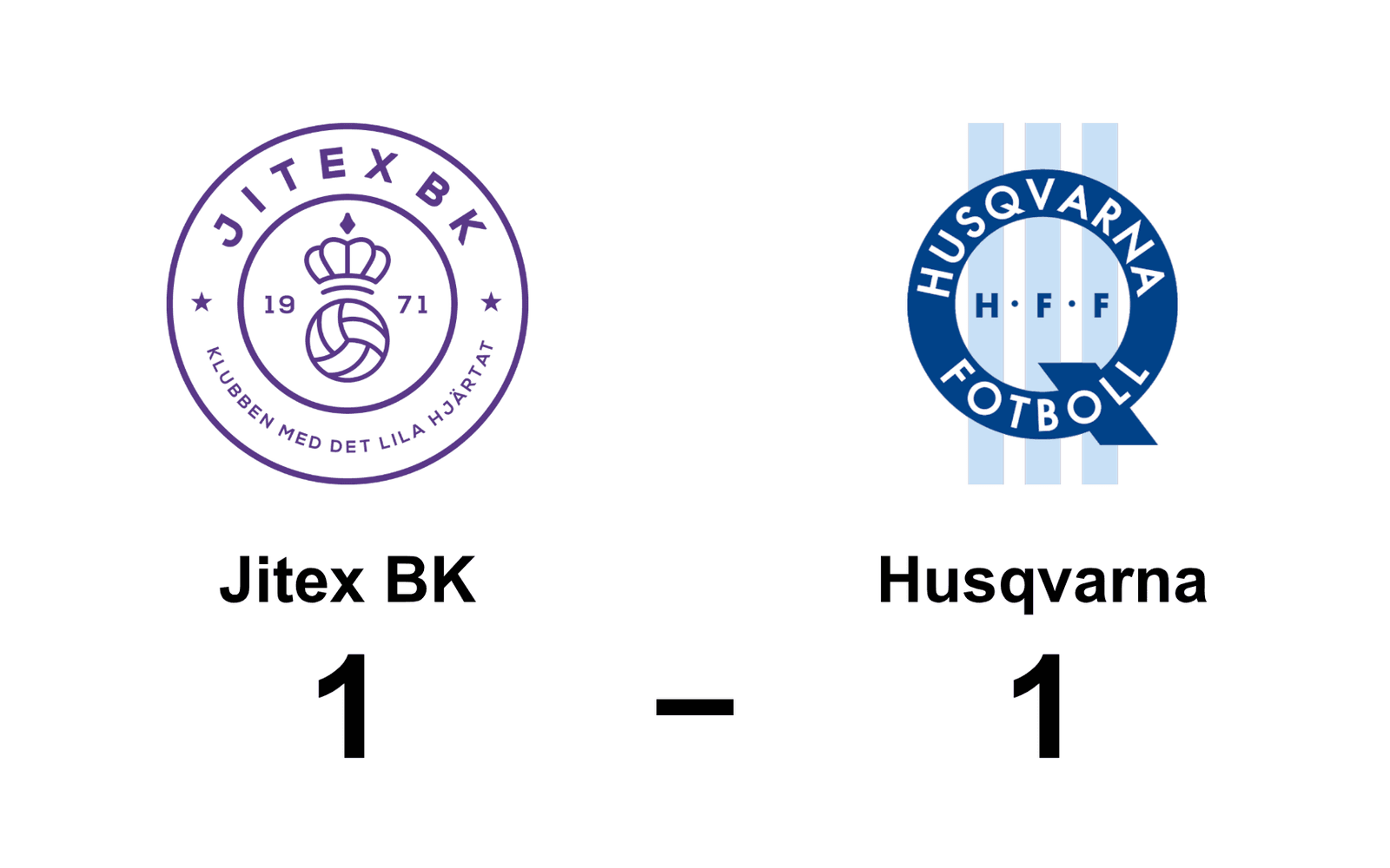 Jitex BK spelade lika mot Husqvarna FF dam
